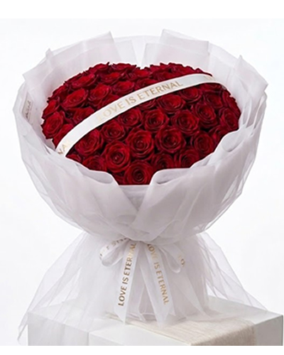 99 Roses $258 white